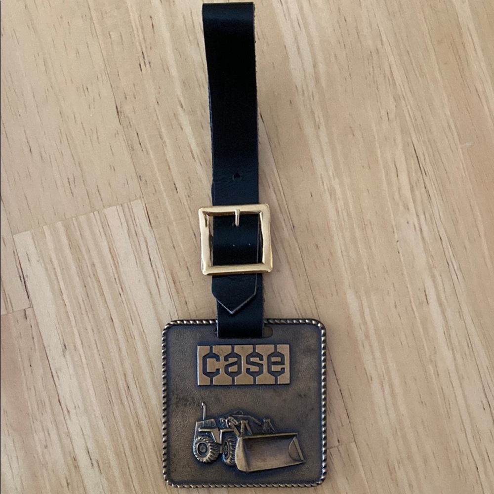 Case Loader - Black and Gold Key Holder with leather strap.